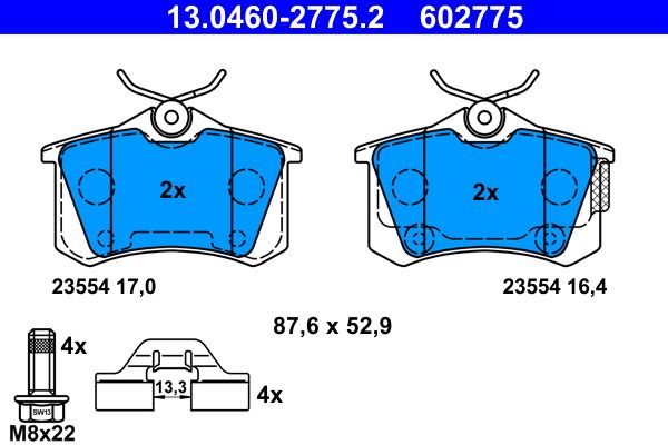 Brake Pad Set, disc brake - Brake Pad Set, disc brake -