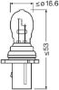 Bulb, park-/position light PSX26W PG18.5D-3