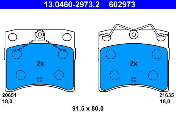 Brake Pad Set, disc brake - Brake Pad Set, disc brake -