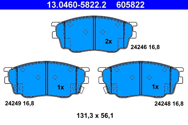 Brake Pad Set, disc brake - Brake Pad Set, disc brake -