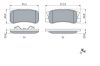 Brake Pad Set, disc brake PSA - 4253 90, CHRYSLER - 68020 256AA