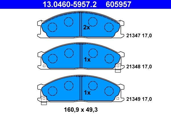 Brake Pad Set, disc brake - Brake Pad Set, disc brake -