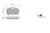 Brake Pad Set, disc brake FORD - 1 107 698