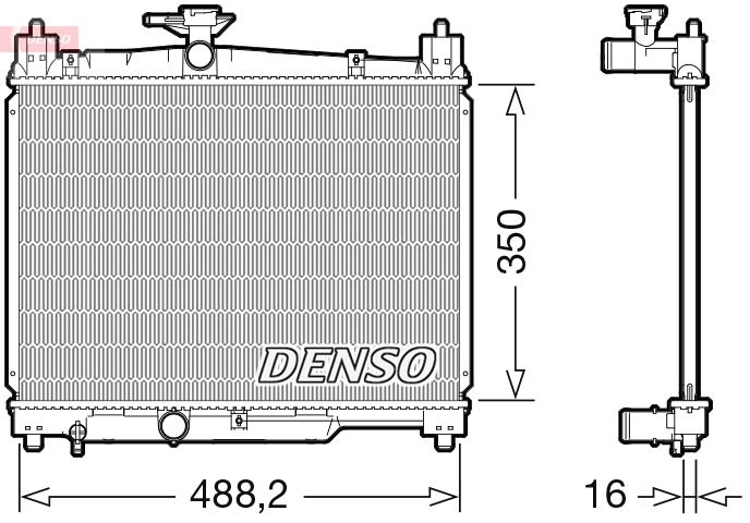Radiator, engine cooling -
