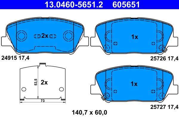 Brake Pad Set, disc brake -