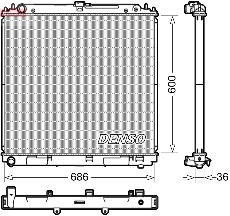 Radiator, engine cooling -
