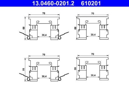 Accessory Kit, disc brake pad -