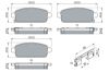 Brake Pad Set, disc brake GENERAL MOTORS - 13300867