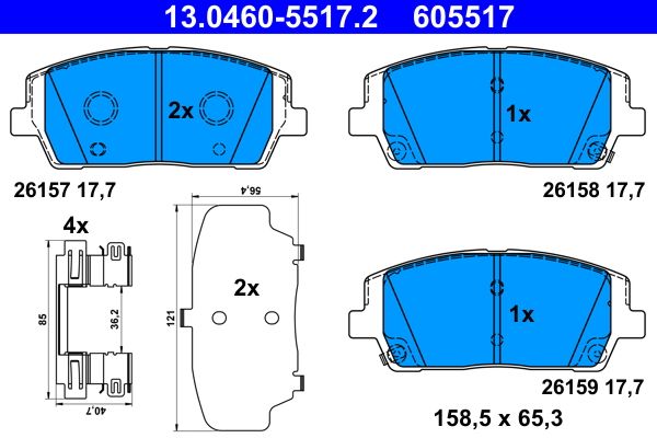 Brake Pad Set, disc brake -