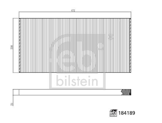Filter, cabin air EVOBUS 000 830 12 65