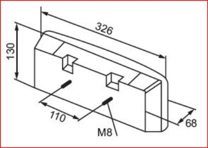 Tail Light Assembly Tagatuli, suund, park, pidur, LED 326x130, kaablig Tail Light Assembly Tagatuli, suund, park, pidur, LED 326x130, kaablig