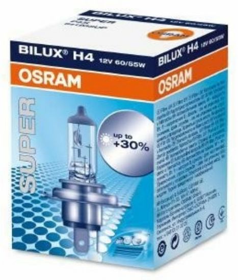 Bulb, spotlight H4 SUPER +30% 60/55W 12V P43T