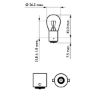 Bulb, direction indicator P21W BA15S