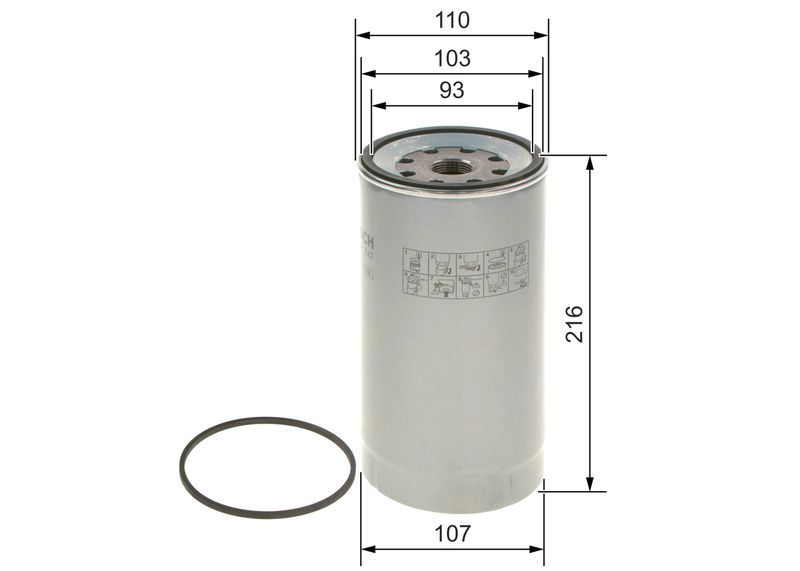 Fuel Filter Fuel-Filter Box N2747