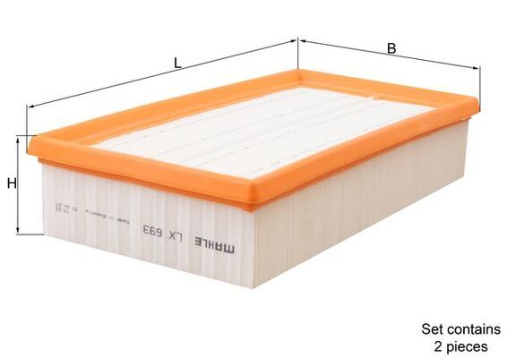 Air Filter BMW E38 740d - Kompl.2tk
