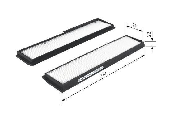 Filter, cabin air E-CLASS (W124)