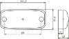 Tail Light 9-36V,  110x51mm, reflekoriga,  500mm kaabel