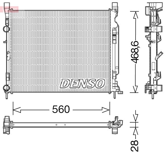 Radiator, engine cooling -