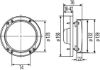 Headlight 12V H4 135mm parktule moodul