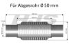 Flex Hose, exhaust system 50x390mm keevitatud otstega