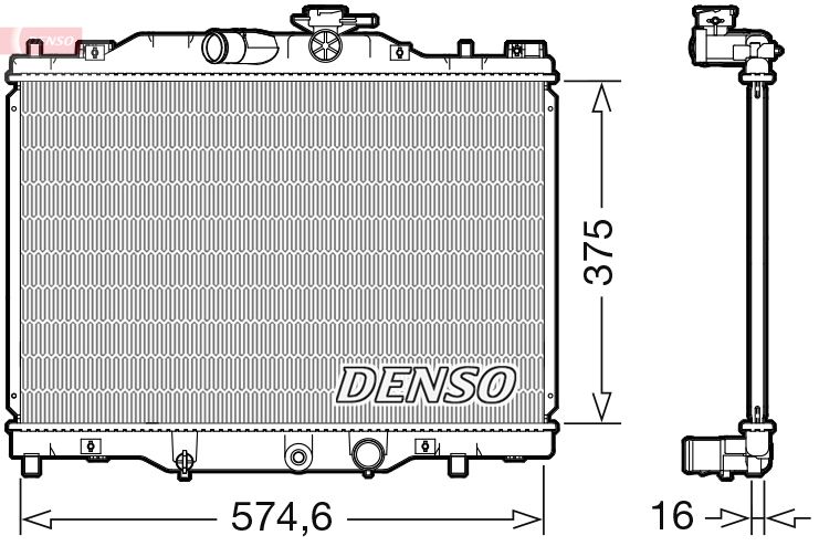 Radiator, engine cooling -
