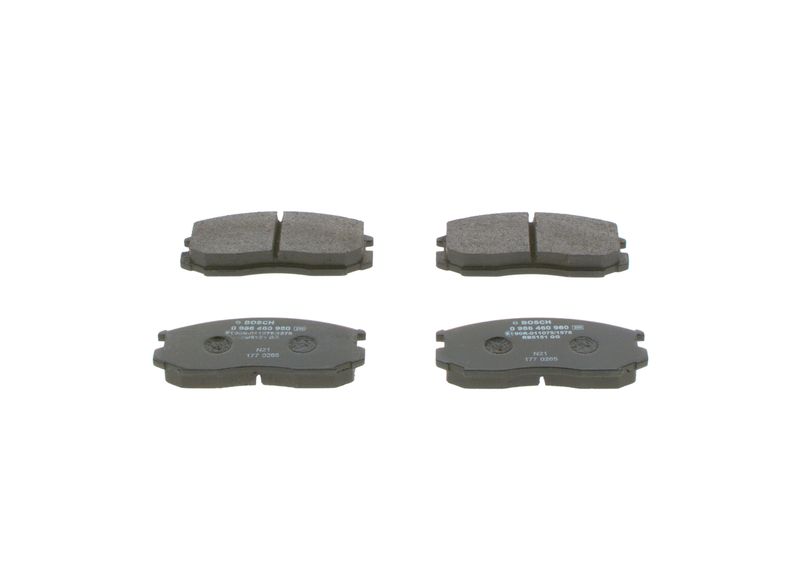 Brake Pad Set, disc brake MITSUBISHI - MB928816
