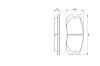 Brake Pad Set, disc brake MITSUBISHI - MB928816