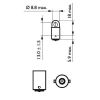 Bulb, door open warning light T2W BA9S