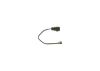 Warning Contact, brake pad wear -