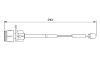 Warning Contact, brake pad wear -
