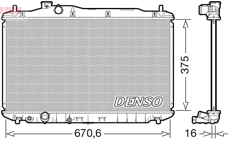 Radiator, engine cooling -