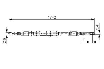 Cable Pull, parking brake -