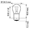 Bulb, direction indicator P21W BA15S