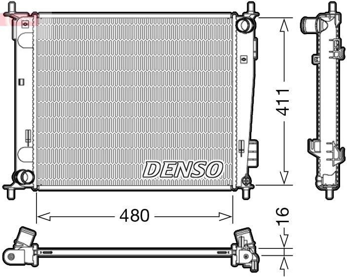 Radiator, engine cooling -