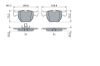 Brake Pad Set, disc brake BMW - 34 11 1 163 307