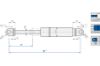 Gas Spring, glove compartment -