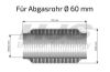Flex Hose, exhaust system 60mm x 115mm