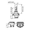 Bulb, spotlight H9 65W PGJ19-5