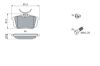 Brake Pad Set, disc brake MITSUBISHI - MB850978