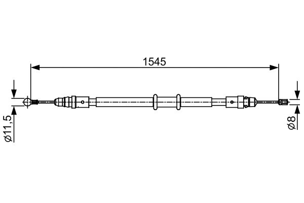 Cable Pull, parking brake RENAULT - 82 00 727 569