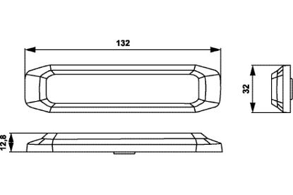 Strobe-type Beacon 12/24V, R65, kollane