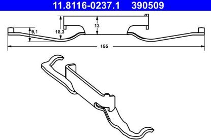 Spring, brake caliper - Spring, brake caliper -