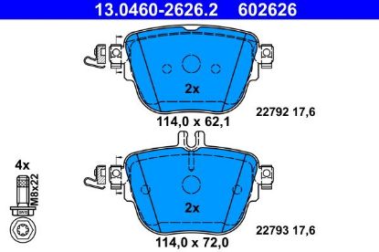 Brake Pad Set, disc brake MERCEDES-BENZ - 000 420 62 00