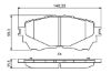 Brake Pad Set, disc brake MAZDA - GHY1-33-28Z