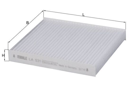 Filter, cabin air KIA SOUL 1,6