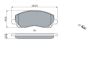 Brake Pad Set, disc brake MITSUBISHI - MN102618