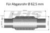 Flex Hose, exhaust system 63x220mm keevitatud otstega