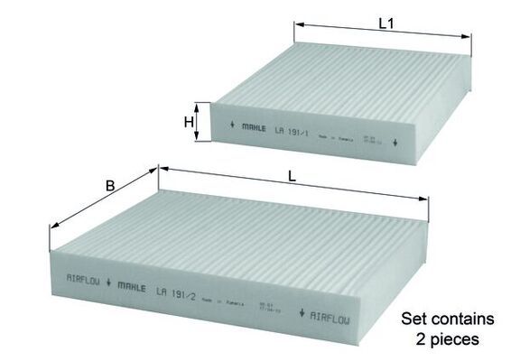 Filter, cabin air PSA - 16 099 987 80