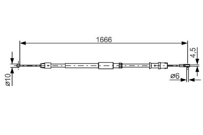 Cable Pull, parking brake MERCEDES-BENZ - 906 420 68 85