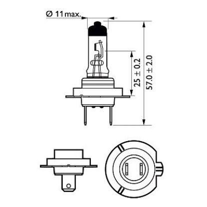 Bulb, spotlight H18 LongLife EcoVision 65W PY26d-1